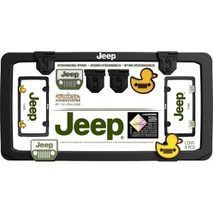 Cruiser License Plate Frame, Powder Coated, Matte Black, Die Cast Metal – 11055