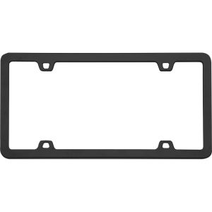 Cruiser License Plate Frame, Neo, Without Design, Powder Coated, Black, Die Cast Zinc – 15050