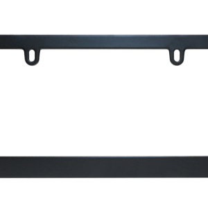 Cruiser License Plate Frame, Aura™, Plain Design, Powder Coated, Matte Black, Steel, Frame Only – 16550
