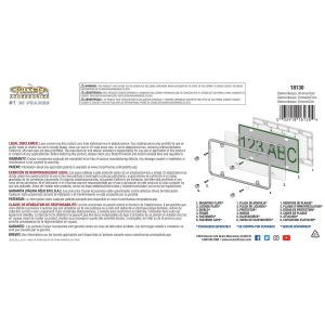 Cruiser License Plate Frame, Diamondesque, Diamond Studded Perimeter Design, Chrome Plated, Die Cast Zinc – 18130