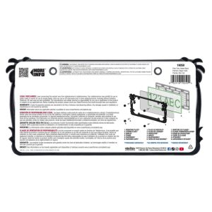 Cruiser License Plate Frame, Palm Tree Design, Without Illumination, Powder Coated, Matte Black, Die Cast Zinc, Frame Only – 19050