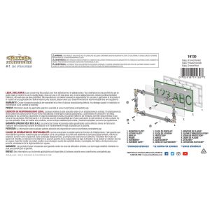 Cruiser License Plate Frame, Daisy Flower Painted Design, Chrome Plated, Die Cast Metal – 19130