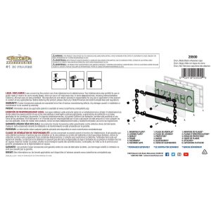 Cruiser License Plate Frame, Chain Link Design, Powder Coated, Matte Black, Die Cast Metal, With Four Fastener Caps – 20500