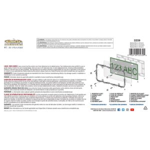Cruiser License Plate Frame, Barbed Wire II, Chrome Plated, Die Cast Metal – 22230