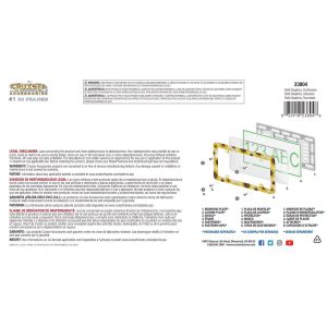 Cruiser License Plate Frame, Sunflowers Design, Polycarbonate – 23804