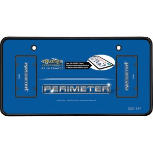 Cruiser License Plate Frame, Without Design, Powder Coated, Black, Die Cast Metal – 30650