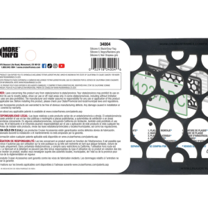 Cruiser License Plate Frame, Silicone Ii™, Black and Gray American Flag Design, Frame Only – 34004