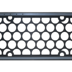 Cruiser License Plate Frame, Silicone Ii™, Black and Gray American Flag Design, Frame Only – 34004