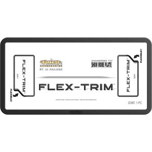 Cruiser License Plate Frame, Flex-Trim ™, Without Design, Without Illumination, Black, Plastic, Frame Only – 34251