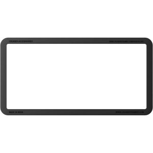 Cruiser License Plate Frame, Flex-Trim ™, Without Design, Without Illumination, Black, Plastic, Frame Only – 34251