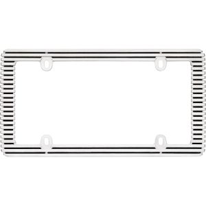 Cruiser License Plate Frame, Billet, Chrome Black, Die Cast Zinc – 58350