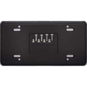 Cruiser License Plate Frame, Vault, Without Design, Black, ABS Plastic – 62702
