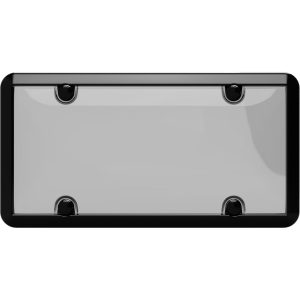 Cruiser License Plate Frame, Tuf Combo, Without Design, Powder Coated, Black, Die Cast Metal – 64520