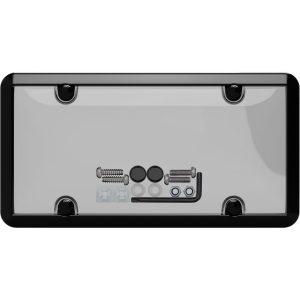 Cruiser License Plate Frame, Tuf Combo, Without Design, Powder Coated, Black, Die Cast Metal – 64520