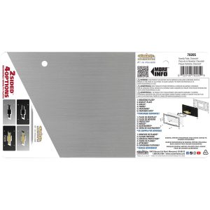 Cruiser License Plate, Chevy Bowtie, 2 Sided (1 Side Is Matte Black Emblem and Other Side Is Gold Plated Emblem) – 70205