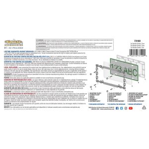 Cruiser License Plate Cover, Tuf Bubble Shield, Clear, Polycarbonate – 73100