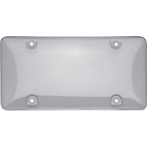 Cruiser License Plate Cover, Tuf Bubble Shield, Clear, Polycarbonate – 73100