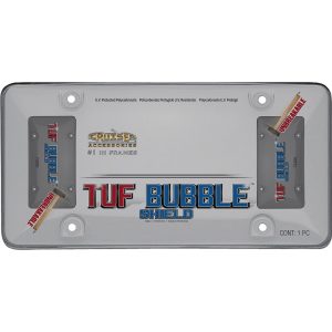 Cruiser License Plate Cover, Tuf Bubble Shield, Smoke, Polycarbonate – 73200