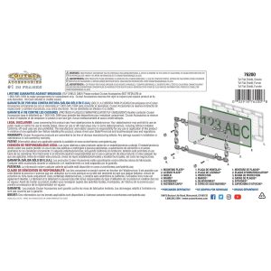 Cruiser License Plate Cover, Tuf Flat Shield, Smoke Flat, Polycarbonate – 76200