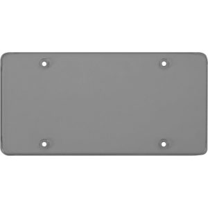 Cruiser License Plate Cover, Tuf Flat Shield, Smoke Flat, Polycarbonate – 76200