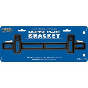 Cruiser License Plate Bracket, Black, Plastic, With Two Standard #2 Philips Fasteners – 79050