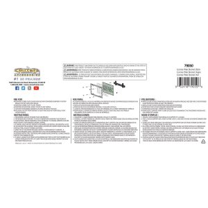 Cruiser License Plate Bracket, Black, Plastic, With Two Standard #2 Philips Fasteners – 79050