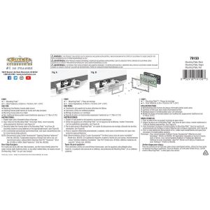 Cruiser License Plate Bracket, Black, Plastic, With Four Standard #2 Philips Fasteners – 79150