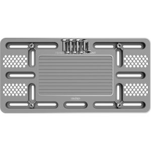 Cruiser License Plate Bracket, Findmyauto™, Supports Galaxy Smart Tag+/ Apple Air Tag and Tile Mate Devices, ABS Plastic – 79250