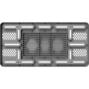 Cruiser License Plate Bracket, Findmyauto™, Supports Galaxy Smart Tag+/ Apple Air Tag and Tile Mate Devices, ABS Plastic – 79250
