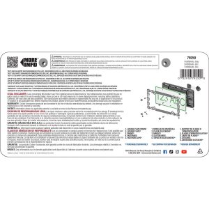 Cruiser License Plate Bracket, Findmyauto™, Supports Galaxy Smart Tag+/ Apple Air Tag and Tile Mate Devices, ABS Plastic – 79250