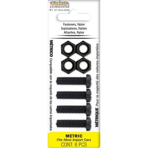Cruiser License Plate Mounting Hardware, For Import Vehicles, Standard, Black, Nylon – 80150