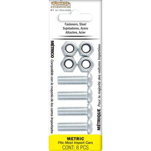 Cruiser License Plate Mounting Hardware, For Import Vehicles, Standard Zinc Plated Steel – 80330
