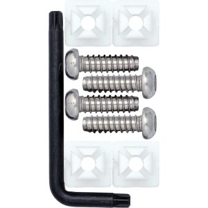 Cruiser License Plate Mounting Hardware, For Domestic Vehicles, Standard Stainless Steel – 81200