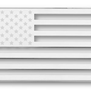 Cruiser Decal, 3D-Cals, USA Flag, Square, Chrome Plated, Plastic – 83083