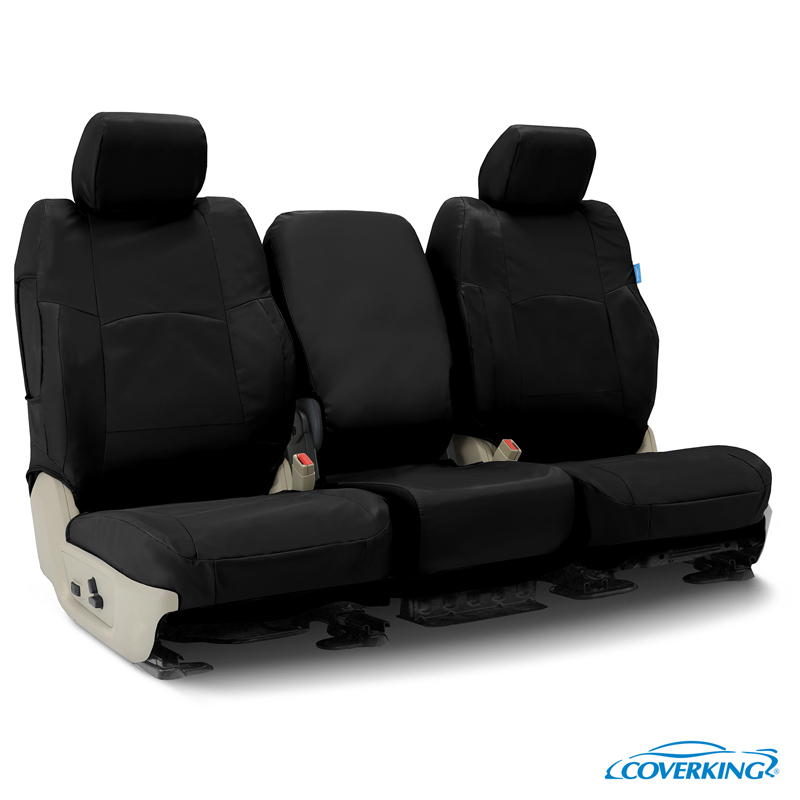 Coverking Seat Cover, Custom, Bench – 60/40 with Removable Headrests, Cordura/Ballistic, Black, For One Row – CSC1E1CH9482
