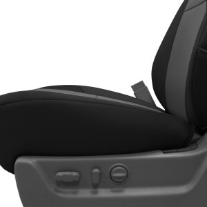 Coverking Seat Cover, Custom, Bucket with Removable Headrests, Neoprene, Charcoal Gray with Black Sides, Set of 2 – CSCF12CH9492