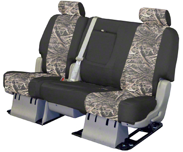 Coverking Seat Cover, Custom, Bench – 60/40 with 3 Removable Headrests, Neosupreme, Mossy Oak Shadow Grass Blades with Black Sides – CSC2MO07CH9628