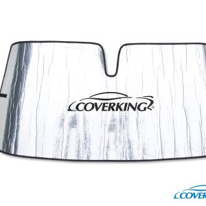 Coverking Windshield Shade, Sunshield, Removable Accordion Fold, Reflective Mylar Foam, Direct-Fit, Fits Full Windshield, Silver – CSSZ65DG9592