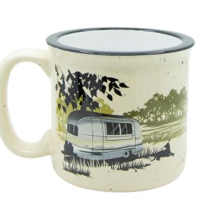 Camp Casual Cup, Coffee Mug, 15 Ounce Capacity, With Handle, Paws and Relax Design, Cream, Ceramic, Dishwasher/ Microwave Safe, Single – CC-004PR
