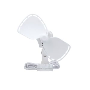 Caframo Fan, Ultimate™, 7 Inch, 2 Speed, Cabin Type, 24 Volt, White, Adjustable Tilting Head, Lighter Plug – 747CA24WCS