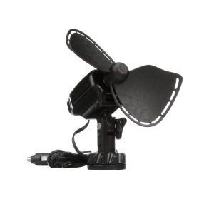 Caframo Fan, Ultimate™, 7 Inch, 2 Speed, Cabin Type, 12 Volt, Black, Adjustable Tilting Head, Lighter Plug – 747DCBCS