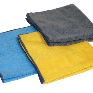 Carrand Polishing Cloth, Used for Polishing/ Drying and Detailing Towel, 16 X 16 Inch Cloth, Microfiber, Set of 3 – 40061