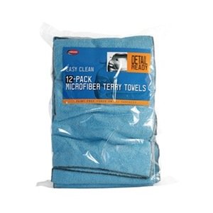 Carrand Polishing Cloth, Used for Polishing/ Drying and Detailing Towel, 14 X 14 Inch Cloth, Microfiber, Set of 12 – 45067