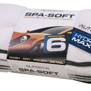 Carrand Polishing Cloth, Spa-Soft, Used for Washing/ Drying/ Polishing and Detailing Towel, 12 X 16 Inch Cloth, Microfiber, Set of 6 – 45625AS