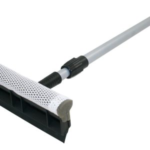 Carrand Squeegee, 8 Inch Plastic Head, Epdm Blade, 27 to 42 Inch Extendable Steel Handle – 9046