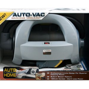 Carrand Vacuum Cleaner, Auto-Vac Bagless Vacuum, 5 Ampere, 120 Volt, 560 Watts, 1 Inch Diameter X 4 Feet Length Hose, 12 Feet Cord – 94005AS