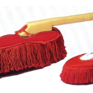 Ca.carduster Car Duster, 25 Inch Length and 14 Inch Length, Red, Cotton, One Wood Handle One Plastic Handle – 62445