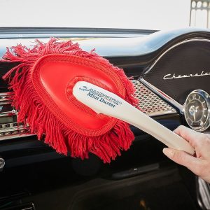 Ca.carduster Car Duster, Mini Duster®, 11-1/2 Inch Length, Red, Cotton Strands, White Colored Handle – 62447