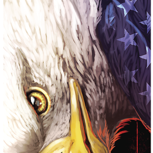 Chroma Decal Window Graphics, American Eagle with Stars Sunscreen – 049502