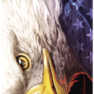 Chroma Decal Window Graphics, American Eagle with Stars Sunscreen – 049502